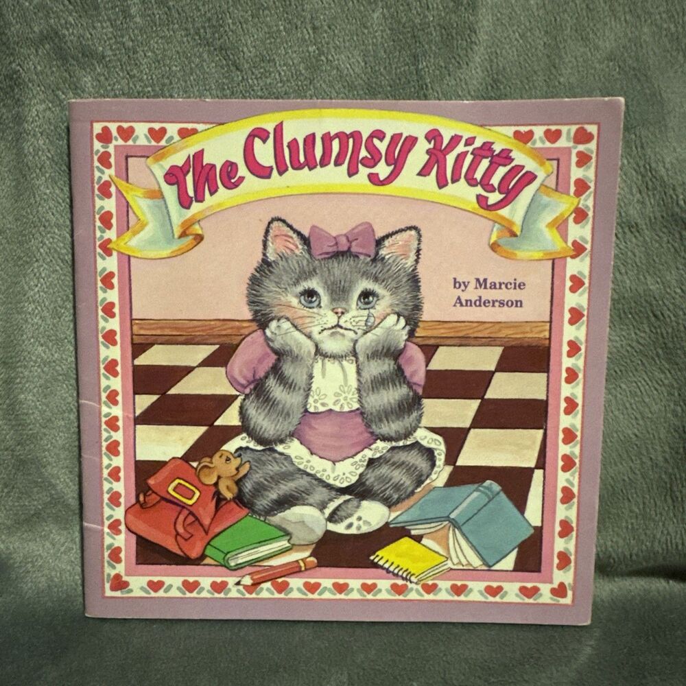 Vintage 1988 Willowisp The Clumsy Kitty Paperback Marcie Anderson